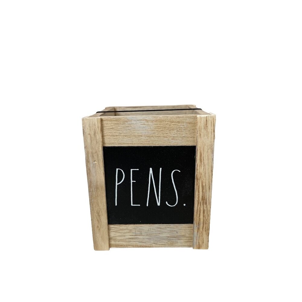 Rae Dunn Pencil/Pen Holder Wooden NEW WITH TAGS!‎